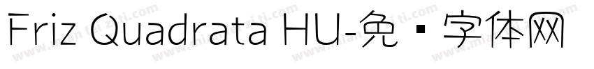 Friz Quadrata HU字体转换